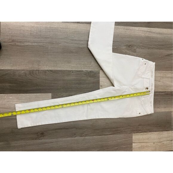DL1961 Angel Mid Rise Skinny Ankle Jeans in Milk White, Size 27", MSRP $179 - Picture 3 of 11